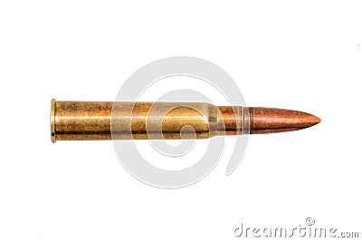 long range bullet isolated Stock Photo