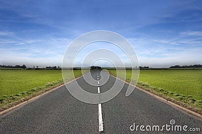 Long Road Stock Photo