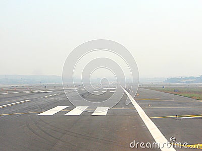 Long Runway for Aircraft Stock Photo