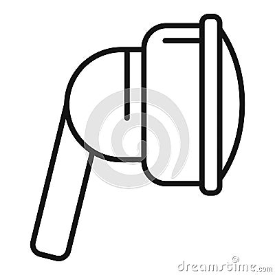 Long shower head icon outline vector. Cold room wet Vector Illustration