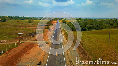 long street long adventures in Antioquia caucasia Stock Photo