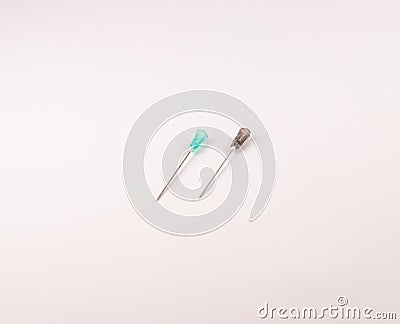 Long syringe needles x 50mm Stock Photo