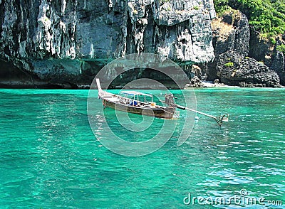 Long Tail Boat Stock Photo