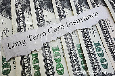 Long Term Care Coverage Stock Photo