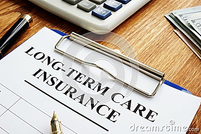 Long-term care insurance LTC or LTCI. Stock Photo