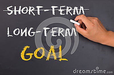 Long-term goal Stock Photo