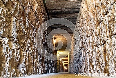 Tunnel in Gordion Stock Photo