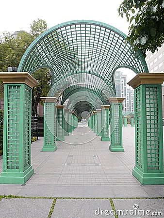 Long walkway Stock Photo