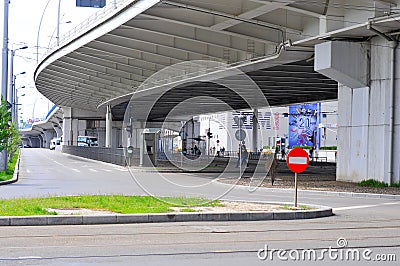 Long and wavy bridge Editorial Stock Photo