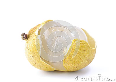 Longan fruit on white background Stock Photo
