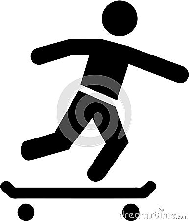 Longboard icon Vector Illustration