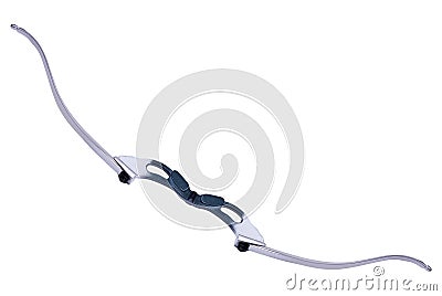 Longbow isolated on white Stock Photo