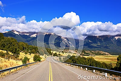 The longest road the Ruta 40 Stock Photo