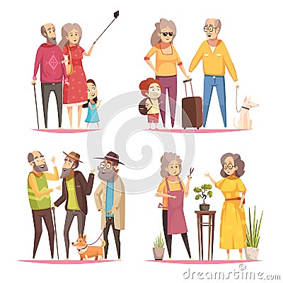 Longevity 2x2 Design Concept Vector Illustration