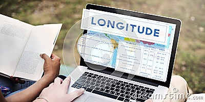 Longitude Latitude World Cartography Concept Stock Photo