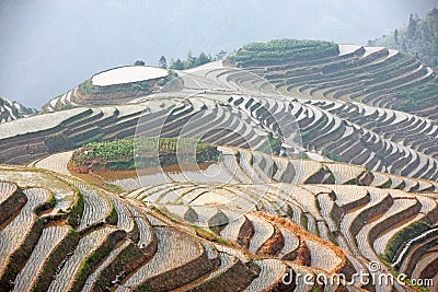 Longji rice terraces, China Stock Photo