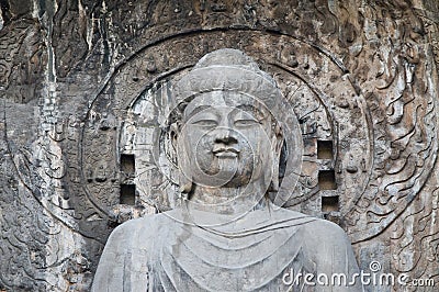 Longmen Caves Luoyang Stock Photo