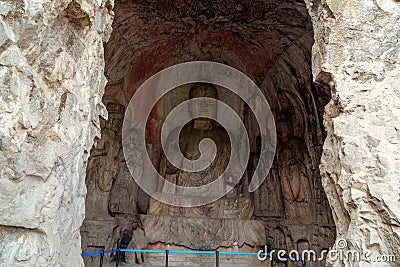 Longmen Grottoes, Luoyang, Henan Stock Photo