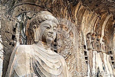 Longmen Grottoes, Luoyang, China Stock Photo