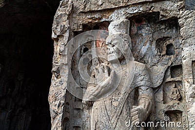 Longmen Grottoes, Luoyang, China Stock Photo