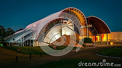 Longreach, Queensland, Australia - Australian Stockman`s Hall of Fame and Outback Heritage Centre building Editorial Stock Photo