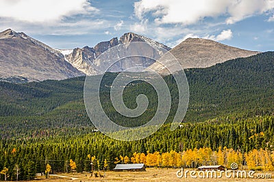 Longs Peak in the Rocky Mountains Stock Photo