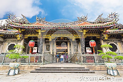 Longshan Temple in Taipei, Taiwan Editorial Stock Photo