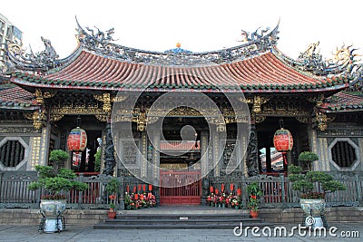 Longshan temple in Taipei, Taiwan ROC Stock Photo