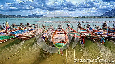 Longtail boat of Thailand Editorial Stock Photo
