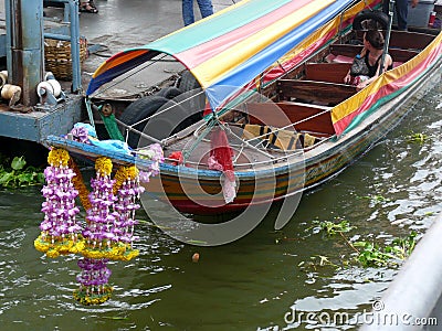 The Longtail Boats of Bangkok Thailand Editorial Stock Photo