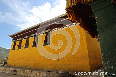 China qinghai Longwu Temple Editorial Stock Photo