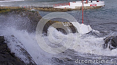 Storm Ophelia reaches Cornwall UK Editorial Stock Photo