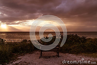 A look around Emerson Point Preserve Stock Photo