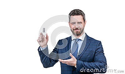 look here. mens fragrance smell. successful guy suggest fashion cologne bottle. Stock Photo