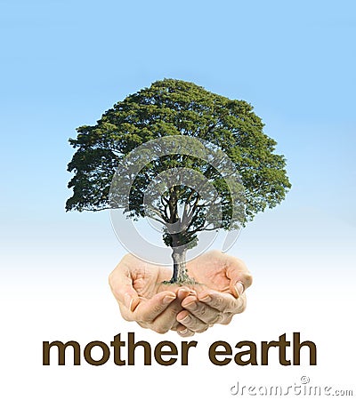 Look After Mother Earth Stock Photo