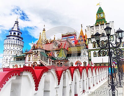 Fairytale Palace Izmaylovsky Kremlin Stock Photo