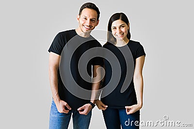 Look at this trendy print t-shirts Stock Photo
