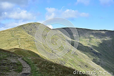 Looking to Great Rigg, Lake District Stock Photo