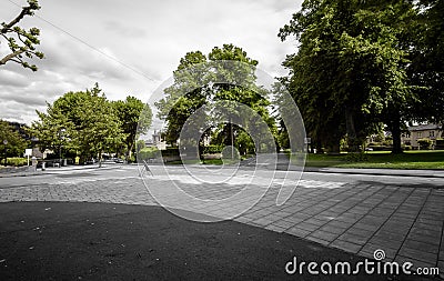 Looking Down Grove Park in Redland Bristol England Stock Photo