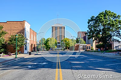 Downtown Monroe North Carolina Court House Stock Photo