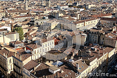 Rooftops in Bordeaux France Stock Photo