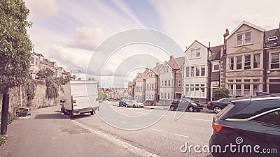 Looking Down Redland Road D Bristol England Stock Photo