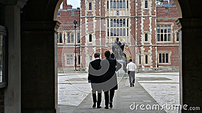 Eton College Courtyard Entrance in Eton Berkshire Editorial Stock Photo