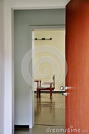 Haus am Horn Front Door, Weimar Editorial Stock Photo