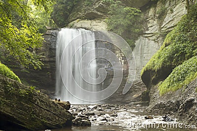 Looking Glass Falls Stock Photo