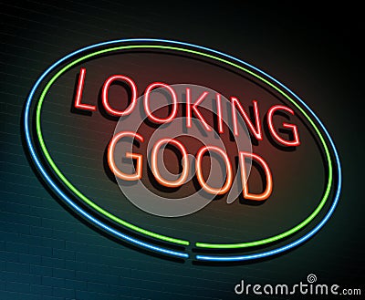 Looking good concept. Stock Photo