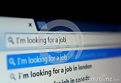 Looking for a job Stock Photo