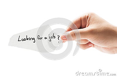 Looking for a job? Stock Photo