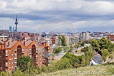 Looking at Madrid Editorial Stock Photo