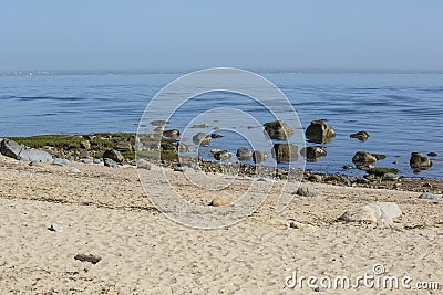 Early Morning View of Long Island Sound, NY Stock Photo